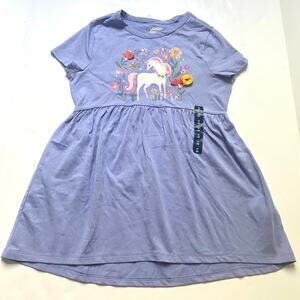 NEW Lands End Lavender Purple Unicorn Tunic Top Shirt